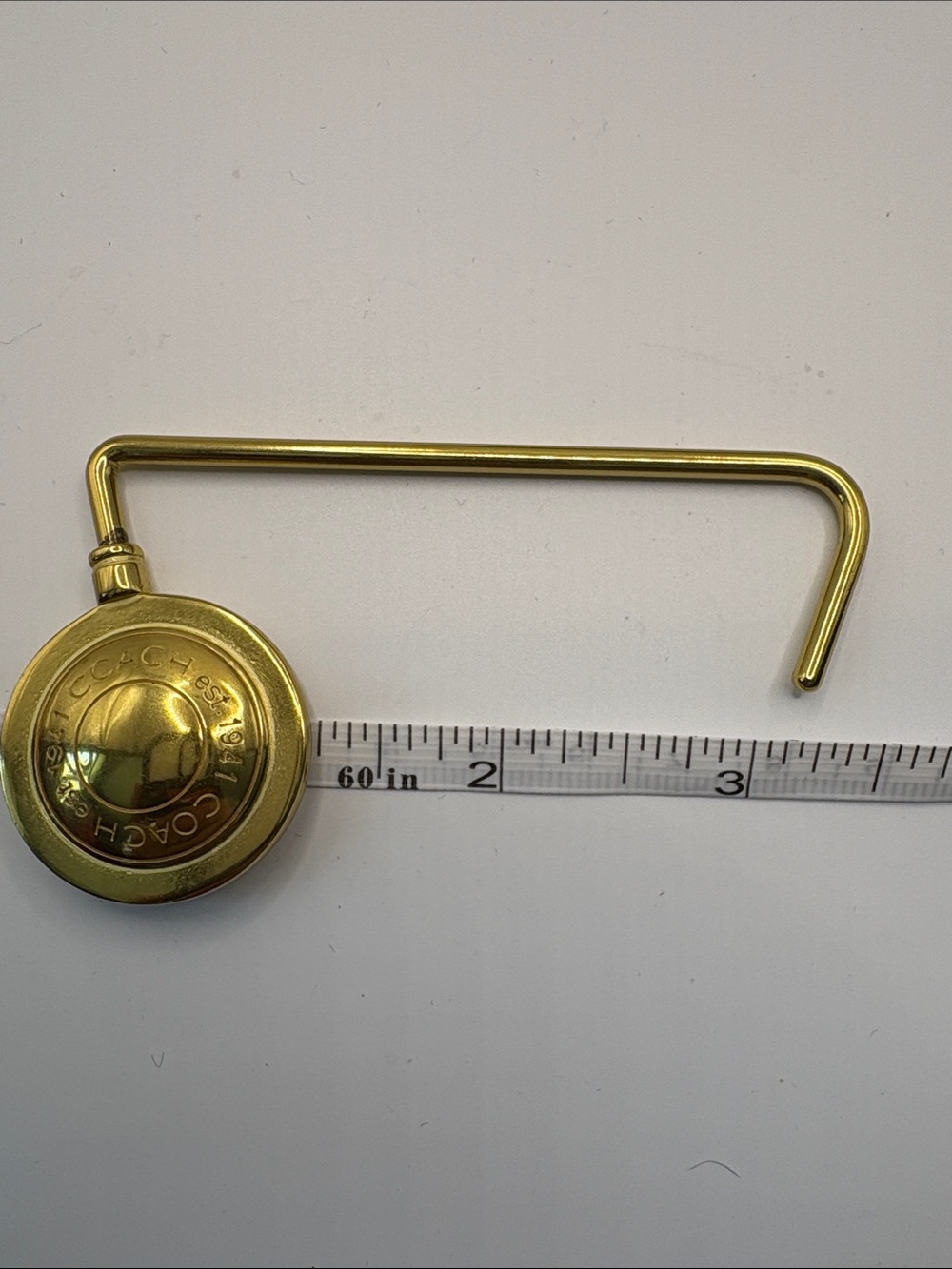 Coach Gold Foldable Purse Hook